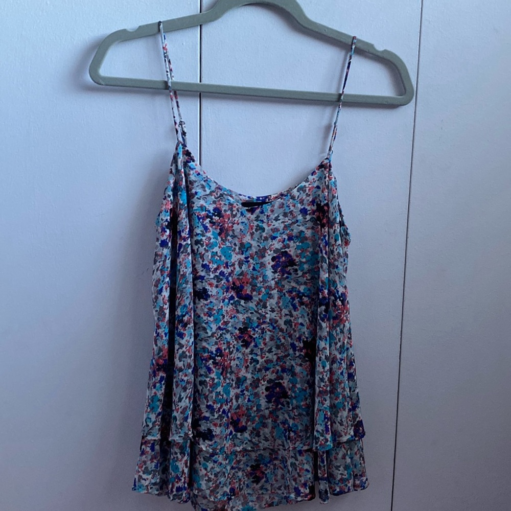 Cute spaghetti strap Aqua top